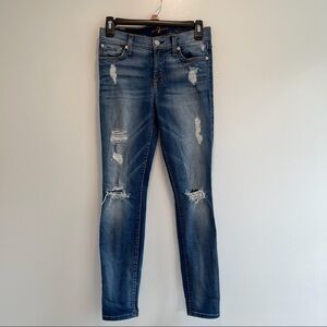 7FAM The Ankle Skinny Jeans size 25